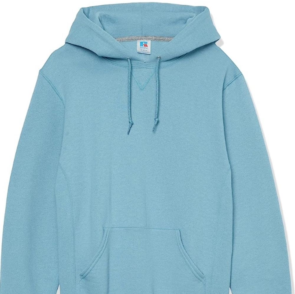 🌼Unisex Blue Dri-Power Fleece Hoodies Cotton Blend Relaxed Fit - Picture 6 of 6